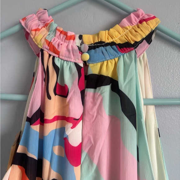 Umgee Pink Multi-Color Sleeveless dress - Picture 5 of 5